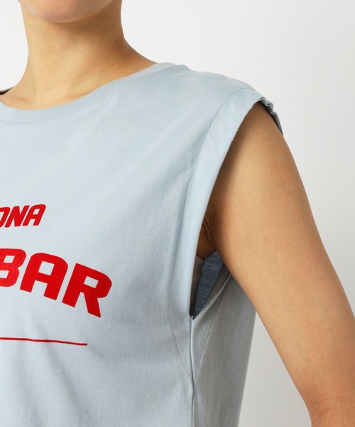 TELA（テラ）の「【TELA】MUSCLE Tシャツ（Tシャツ/カットソー・レディース・ブルー/ホワイト・フリー）」の8枚目の写真