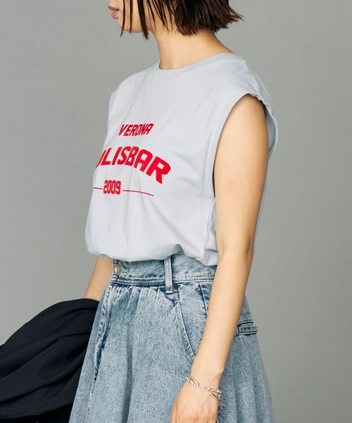 TELA（テラ）の「【TELA】MUSCLE Tシャツ（Tシャツ/カットソー・レディース・ブルー/ホワイト・フリー）」の11枚目の写真