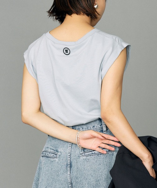TELA（テラ）の「【TELA】MUSCLE Tシャツ（Tシャツ/カットソー・レディース・ブルー/ホワイト・フリー）」の12枚目の写真