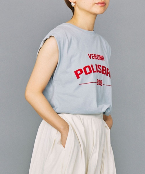 TELA（テラ）の「【TELA】MUSCLE Tシャツ（Tシャツ/カットソー・レディース・ブルー/ホワイト・フリー）」の14枚目の写真