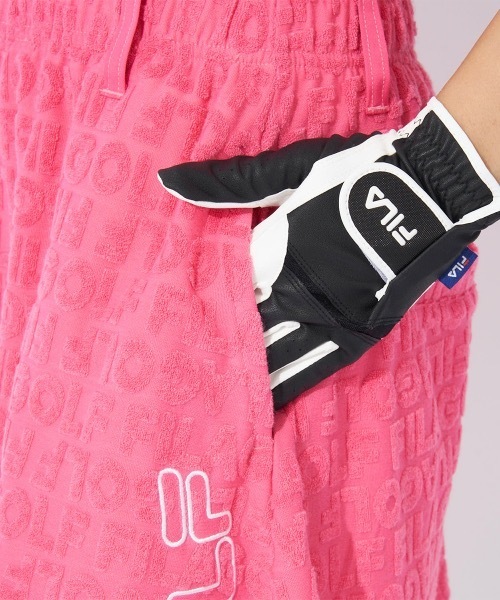 coco 中古 フィラゴルフ FILA GOLF レディース セットアップ M ピンク ジップアップベスト＆スカート リバーシブル ボア素材 coco 中古 フィラゴルフ FILA GOLF レディース セットアップ 出