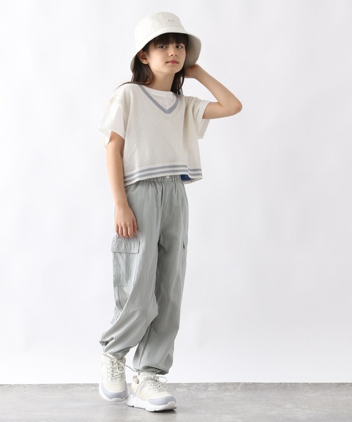 GLOBAL WORK(グローバルワーク)の「UV/洗えるDRYバケハ/108397(ハット・キッズ・ブラック/アイボリー・MEDIUM/LARGE)」の7枚目の写真