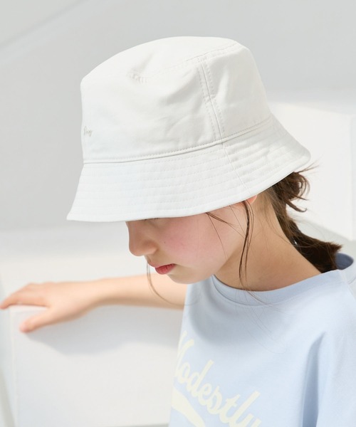 GLOBAL WORK(グローバルワーク)の「UV/洗えるDRYバケハ/108397(ハット・キッズ・ブラック/アイボリー・MEDIUM/LARGE)」の22枚目の写真