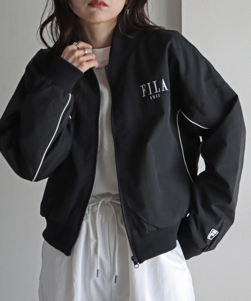 ＦＩＬＡ　パイピングナイロンリブブルゾン