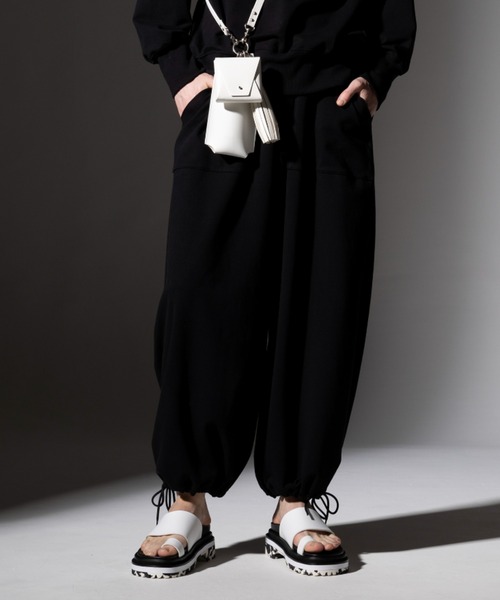 ROBES&CONFECTIONS(ローブスコンフェクションズ)の「Robes & Confections/ローブス&コンフェクションズ/360°Stretch Jersey Ankle Tied Easy Pants KRC-P12-012(スウェットパンツ・レディース・グレー・3/1)」の3枚目の写真