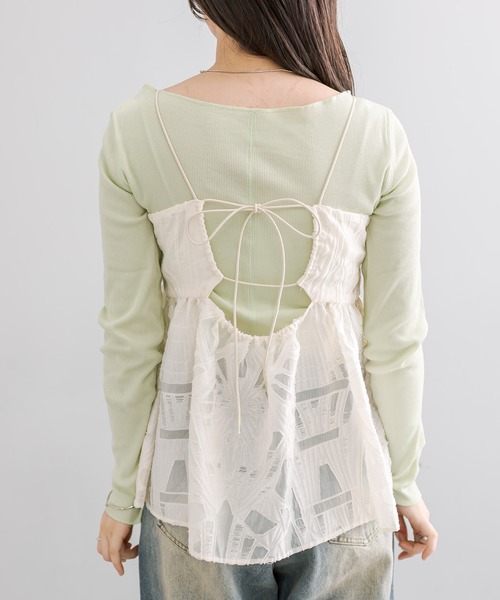 mystic（ミスティック）の「ジャガードキャミソール（キャミソール・レディース・ブラック/ベージュ・FREE）」の17枚目の写真