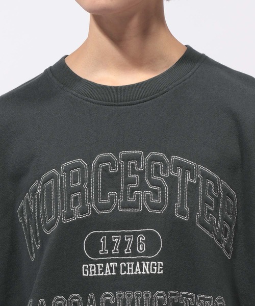 PAGEBOY（ページボーイ）の「カレッジミニウラケBIGスウェット（スウェット・レディース・コーラルピンク/スミクロ/オートミール・FREE）」の19枚目の写真