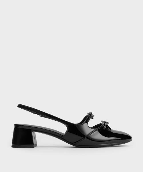 CHARLES & KEITH(チャールズ & キース)の「Dorri ドリー ダブルボウスリングバックパンプス(パンプス・レディース・ブラック系その他6/オフホワイト・22.5cm/25cm/24.5cm/23.5cm/23cm)」の12枚目の写真