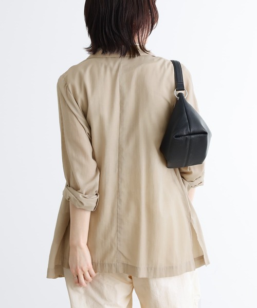 n'OrLABEL(ノアールレーベル)の「【廃盤】『シアーテーラードジャケット』(テーラードジャケット・レディース・ブラック/ベージュ・1/2)」の5枚目の写真