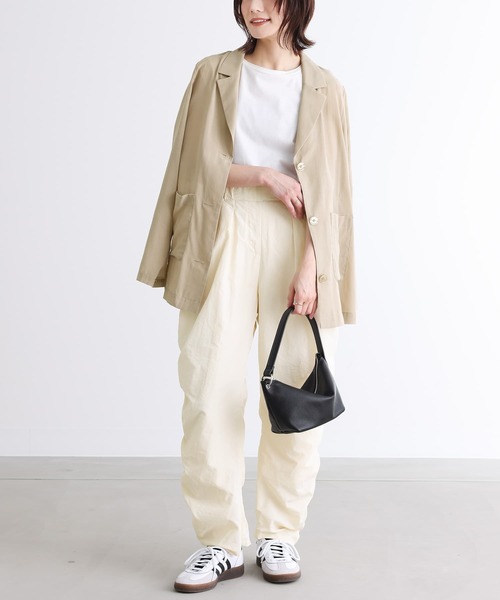 n'OrLABEL(ノアールレーベル)の「【廃盤】『シアーテーラードジャケット』(テーラードジャケット・レディース・ブラック/ベージュ・1/2)」の6枚目の写真