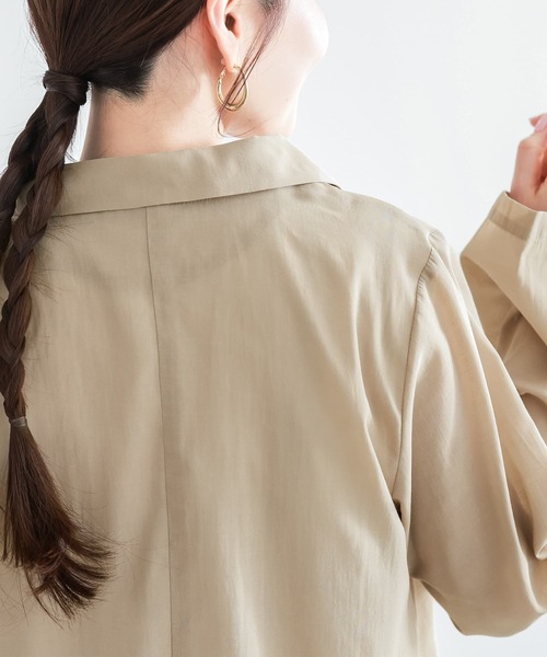 n'OrLABEL(ノアールレーベル)の「【廃盤】『シアーテーラードジャケット』(テーラードジャケット・レディース・ブラック/ベージュ・1/2)」の18枚目の写真