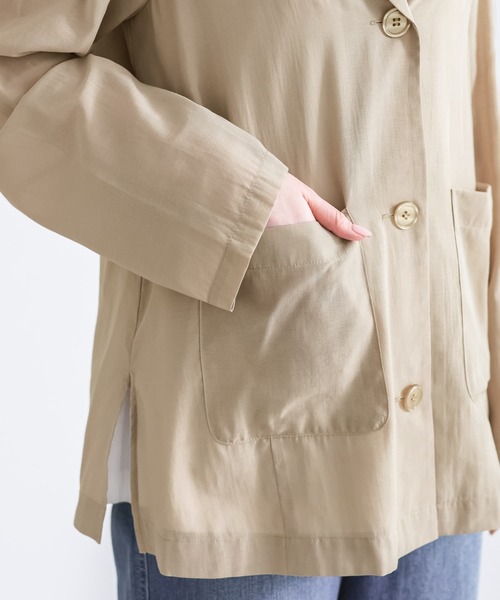 n'OrLABEL(ノアールレーベル)の「【廃盤】『シアーテーラードジャケット』(テーラードジャケット・レディース・ブラック/ベージュ・1/2)」の19枚目の写真