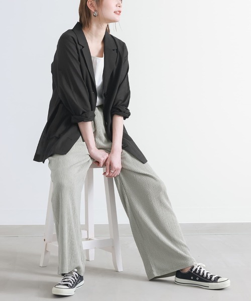 n'OrLABEL(ノアールレーベル)の「【廃盤】『シアーテーラードジャケット』(テーラードジャケット・レディース・ブラック/ベージュ・1/2)」の13枚目の写真