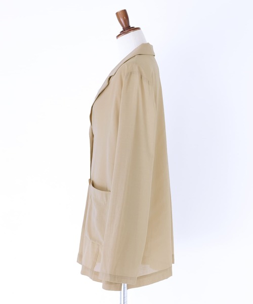 n'OrLABEL(ノアールレーベル)の「【廃盤】『シアーテーラードジャケット』(テーラードジャケット・レディース・ブラック/ベージュ・1/2)」の9枚目の写真