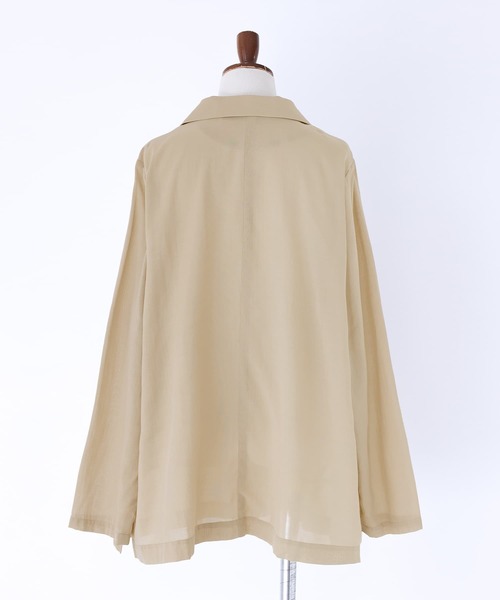 n'OrLABEL(ノアールレーベル)の「【廃盤】『シアーテーラードジャケット』(テーラードジャケット・レディース・ブラック/ベージュ・1/2)」の10枚目の写真