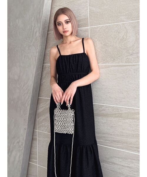 GYDA（ジェイダ）の「BACK OPENジャカードワンピース（ワンピース・レディース・ブラック/オフホワイト・FREE）」の21枚目の写真