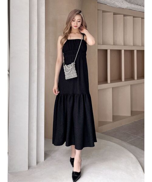 GYDA（ジェイダ）の「BACK OPENジャカードワンピース（ワンピース・レディース・ブラック/オフホワイト・FREE）」の15枚目の写真