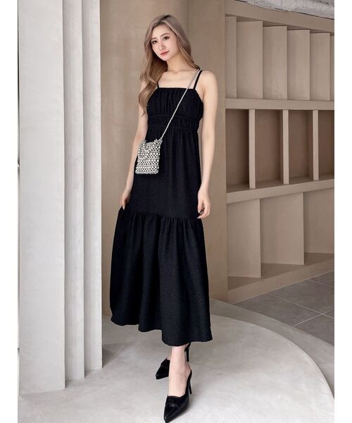 GYDA（ジェイダ）の「BACK OPENジャカードワンピース（ワンピース・レディース・ブラック/オフホワイト・FREE）」の17枚目の写真