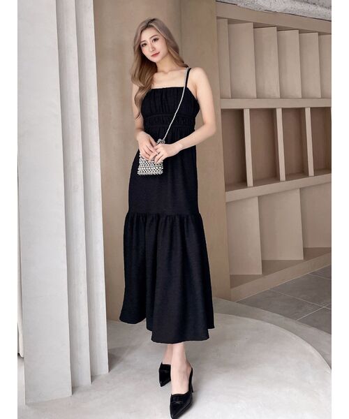 GYDA（ジェイダ）の「BACK OPENジャカードワンピース（ワンピース・レディース・ブラック/オフホワイト・FREE）」の19枚目の写真