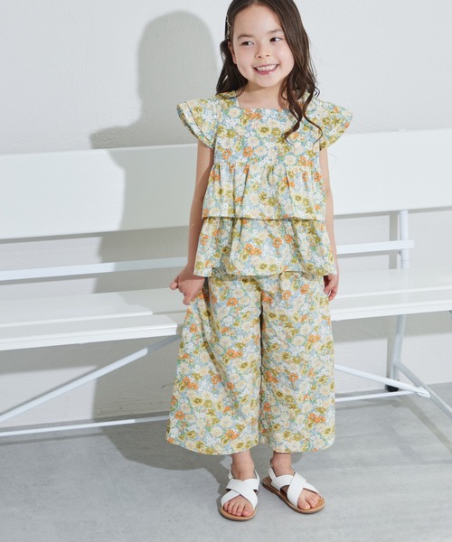 pairmanon(ペアマノン)の「ティアードフリル ガールズセットアップ(セットアップ・キッズ・イエロー系その他/ピンク/ベージュ系その他/ブルー系その他/グリーン/マスタード/ホワイト系その他/ブラック系その他/ブルー・110/150/140/130/120/100/90)」の7枚目の写真