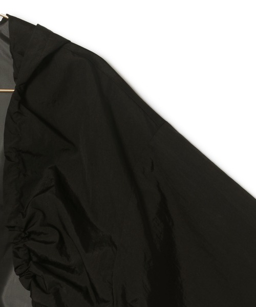 ROPE' PICNIC(ロペピクニック)の「撥水加工・UVカット/ドロストシャーリングボレロ(その他アウター・レディース・ブラック/グレー・FREE)」の12枚目の写真