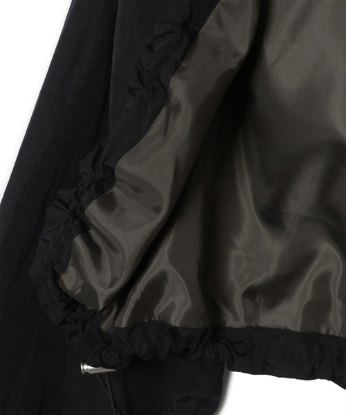 ROPE' PICNIC(ロペピクニック)の「撥水加工・UVカット/ドロストシャーリングボレロ(その他アウター・レディース・ブラック/グレー・FREE)」の16枚目の写真