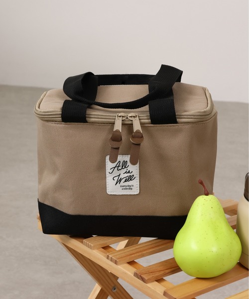 emesuelee(エメスーリー)の「保冷保温ランチBAG(エコバッグ/サブバッグ・レディース・ブルー/ライトベージュ/ピンク/アイボリー/ブラック/ネイビー/イエロー/ベージュ/グリーン/グリーン系1/チャコールグレー/ベージュ系1・フリー)」の5枚目の写真