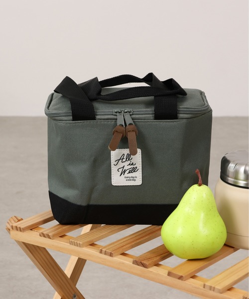 emesuelee(エメスーリー)の「保冷保温ランチBAG(エコバッグ/サブバッグ・レディース・ブルー/ライトベージュ/ピンク/アイボリー/ブラック/ネイビー/イエロー/ベージュ/グリーン/グリーン系1/チャコールグレー/ベージュ系1・フリー)」の1枚目の写真