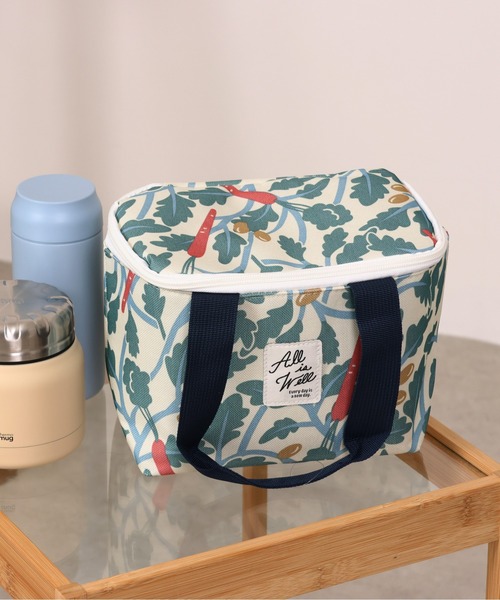 emesuelee(エメスーリー)の「保冷保温ランチBAG(エコバッグ/サブバッグ・レディース・ブルー/ライトベージュ/ピンク/アイボリー/ブラック/ネイビー/イエロー/ベージュ/グリーン/グリーン系1/チャコールグレー/ベージュ系1・フリー)」の2枚目の写真