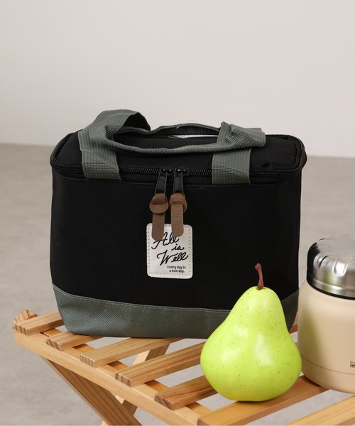 emesuelee(エメスーリー)の「保冷保温ランチBAG(エコバッグ/サブバッグ・レディース・ブルー/ライトベージュ/ピンク/アイボリー/ブラック/ネイビー/イエロー/ベージュ/グリーン/グリーン系1/チャコールグレー/ベージュ系1・フリー)」の3枚目の写真