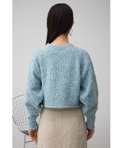 AZUL by moussy(アズールバイマウジー)の「ミックスジップアップカーディガン(カーディガン/ボレロ・レディース・ブラック系その他/ブルー系その他・FREE)」の7枚目の写真
