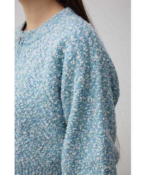 AZUL by moussy(アズールバイマウジー)の「ミックスジップアップカーディガン(カーディガン/ボレロ・レディース・ブラック系その他/ブルー系その他・FREE)」の5枚目の写真