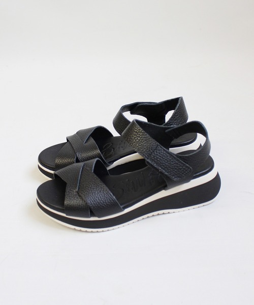 ground green store（グラウンドグリーンストア）の「OH MY SANDALS / 5413 / 本革厚底サンダル（スペイン製）（サンダル・レディース・ブラック/ゴールド/シャンパン・38/37/39/36）」の8枚目の写真