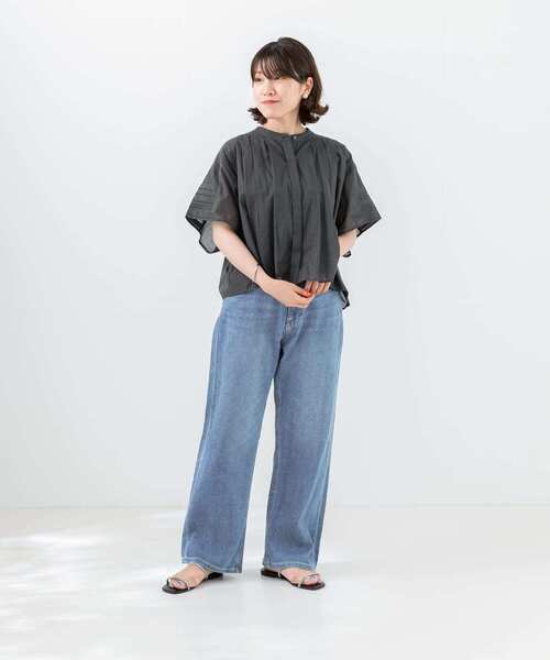URBAN RESEARCH(アーバンリサーチ)の「綿麻デニムストレートパンツ(デニムパンツ・レディース・ライトブルー/インディゴブルー・38/36/34)」の11枚目の写真