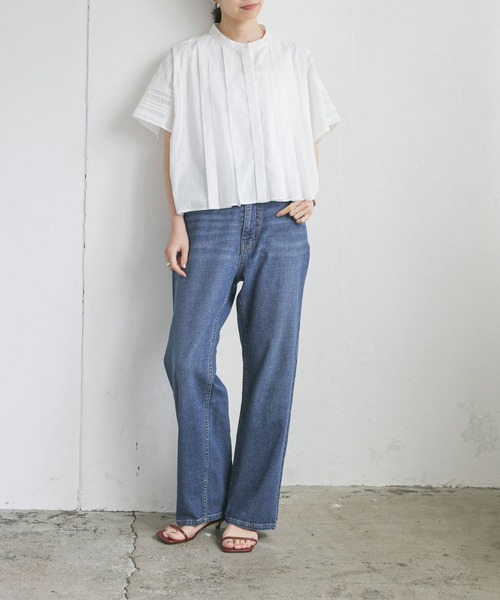 URBAN RESEARCH(アーバンリサーチ)の「綿麻デニムストレートパンツ(デニムパンツ・レディース・ライトブルー/インディゴブルー・38/36/34)」の19枚目の写真