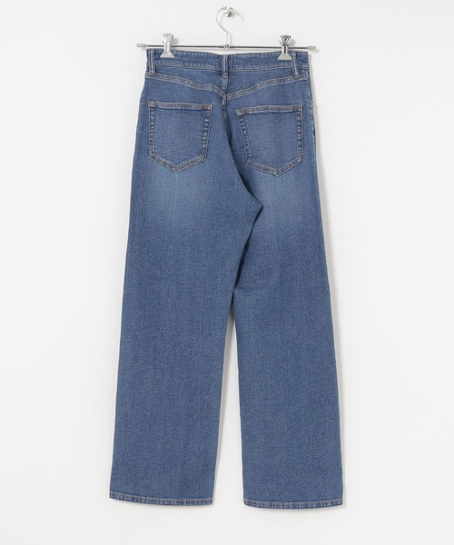 ALLISON BROWN デニム ワイドストレートパンツ ブルー 新品 STANDARD WARDROBE ストレートパンツ|Lee|リー