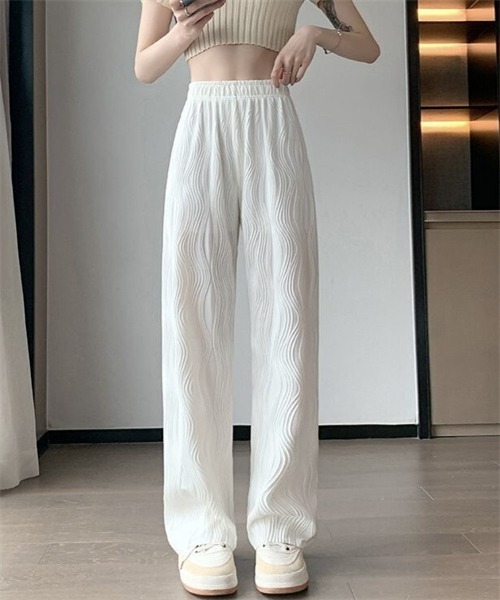 FREE STYLISTS(フリー スタイリスト)の「ウエストゴムロングパンツ(その他パンツ・レディース・ブラック/ホワイト/ピンク・S/M/L)」の2枚目の写真
