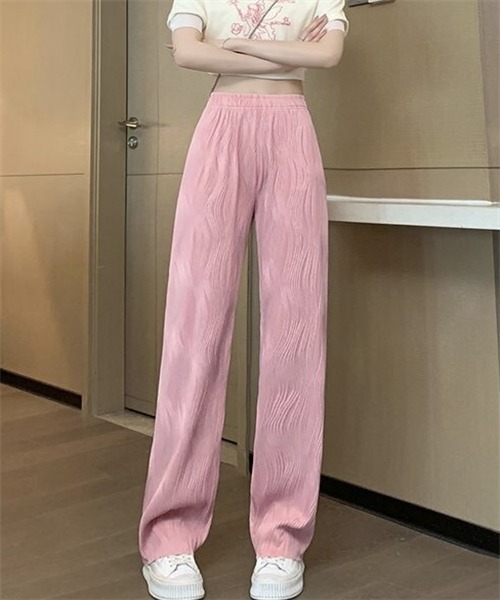 FREE STYLISTS(フリー スタイリスト)の「ウエストゴムロングパンツ(その他パンツ・レディース・ブラック/ホワイト/ピンク・S/M/L)」の1枚目の写真