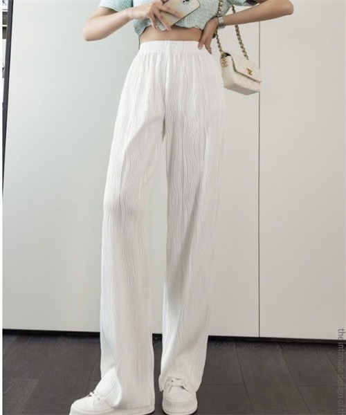 FREE STYLISTS(フリー スタイリスト)の「ウエストゴムロングパンツ(その他パンツ・レディース・ブラック/ホワイト/ピンク・S/M/L)」の6枚目の写真