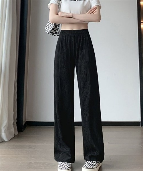 FREE STYLISTS(フリー スタイリスト)の「ウエストゴムロングパンツ(その他パンツ・レディース・ブラック/ホワイト/ピンク・S/M/L)」の8枚目の写真