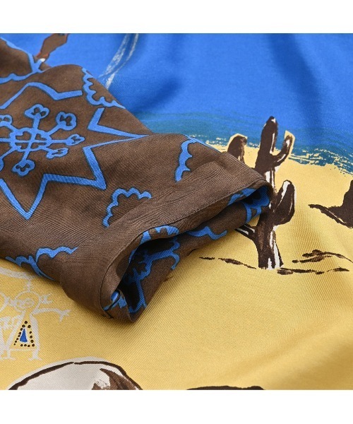 45R（フォーティファイブアール）の「シルクの絵本バンダナTシャツ（シャツ/ブラウス・レディース・オレンジ系その他/グリーン系その他・FREE）」の9枚目の写真