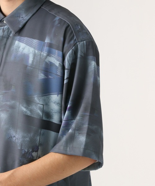 HARE（ハレ）の「モチーフコラージュプリントシャツ(HARE)（シャツ/ブラウス・メンズ・ホワイト/ブルー/ブラック・SMALL/MEDIUM）」の14枚目の写真