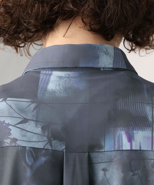 HARE（ハレ）の「モチーフコラージュプリントシャツ(HARE)（シャツ/ブラウス・メンズ・ホワイト/ブルー/ブラック・SMALL/MEDIUM）」の16枚目の写真