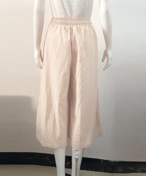 Miniministore（ミニミニストア）の「リネンワイドパンツ レデイース（カーゴパンツ・レディース・ベージュ/ネイビー/ブラック/カーキ・FREE）」の15枚目の写真