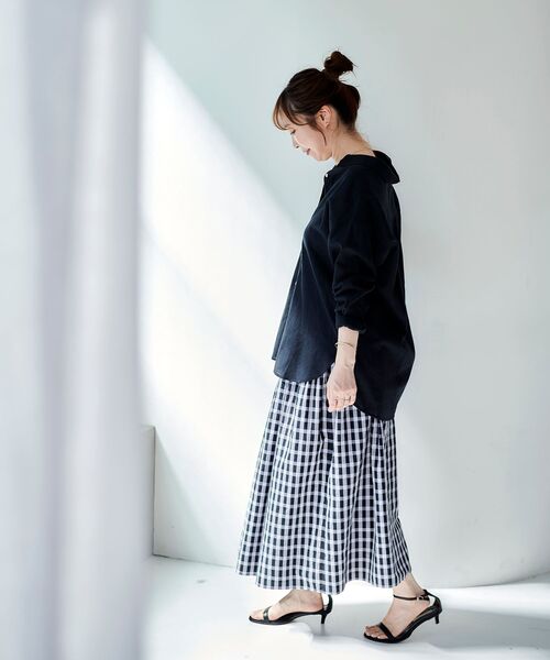 le.coeur blanc(ルクールブラン)の「リバーシブルプリーツチェックスカート(スカート・レディース・ホワイト系その他/パープル系その他・38)」の5枚目の写真