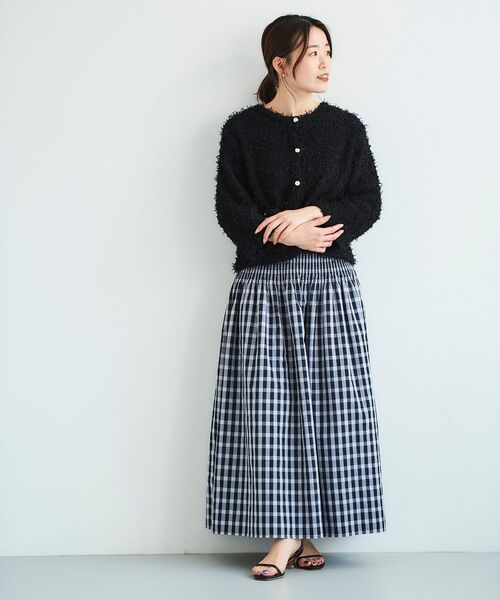 le.coeur blanc(ルクールブラン)の「リバーシブルプリーツチェックスカート(スカート・レディース・ホワイト系その他/パープル系その他・38)」の9枚目の写真