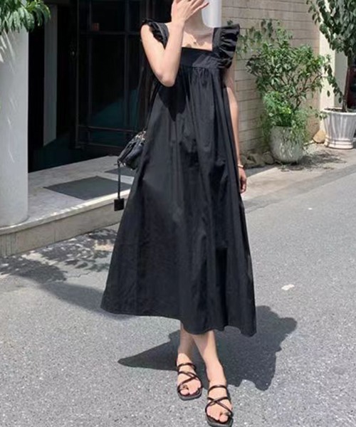gossip!ロサンゼルス(ゴシップロサンゼルス)の「YUGA バックリボンワンピース(ワンピース・レディース・ブラウン/オフホワイト/ブラック・FREE)」の18枚目の写真