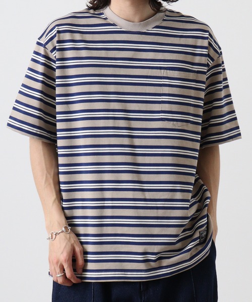 BIG MIKE(ビッグマイク)の「BIGMIKE TEEシャツ 半袖(Tシャツ/カットソー・メンズ・ベージュ系その他/グリーン系その他・M/L/XL)」の3枚目の写真