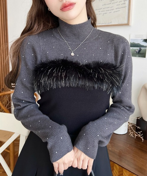 moment+（モーメントプラス）の「ファーポイントベアトップ（チューブ