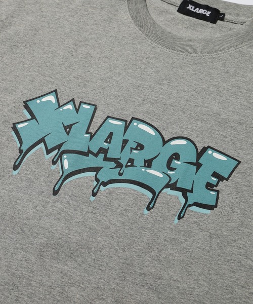 LIXTICK（リックスティック）の「XLARGE×LIXTICK GRAFFITI S/S TEE（Tシャツ/カットソー・メンズ・アッシュ/ブラック/ホワイト・S/M/L/XL）」の8枚目の写真